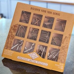 ANCIENT METAL PUZZLES 12 Brainteaser Puzzles by TRUE GENIUS 100% COMPLETE 2019